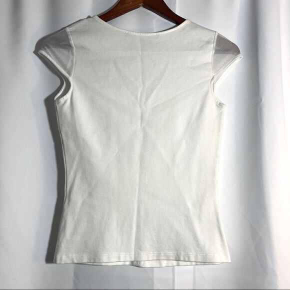 GUESS White Sheer Top - Picture 2 of 2